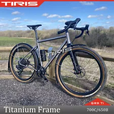 TIRIS-CR3 Titanium Gravel Bike Frame Road Endurance Bicycle Framework Race 700C