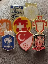 Special Price £9.95 For All 8 Euro 2024 Quarter Finalists Pin Badges SALE