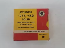 Kynoch Martini-Henry 577/450 Vintage Box (Box Only)