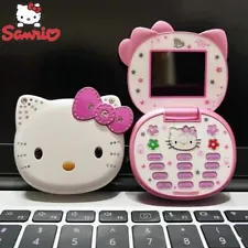 Hello Kitty K688 Flip Unlocked Cute Lovely Small Mini Phone For Women kids gifts