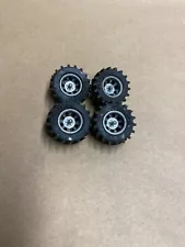 MUD Tires Rims 4x4 Pickup Truck 1/25 Pulling Truck Off Road Buggy BIG LUGS LOOK