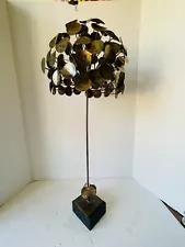 Vintage 1970’s Curtis Jere “Money Tree” “Raindrop Tree” MCM Metal Sculpture 28”