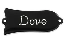 Engraved "Dove" Truss Rod Cover for Gibson Acoustic Guitars 2ply B/W