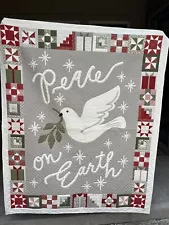 handmade quilts for sale new Size 56X69. Xmas Panel top with Custom Quilting