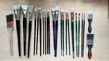 LOT of 25 Rosemary Co, Tintoretto, da Vinci, Silver Brush - Oil Acrylic Painting