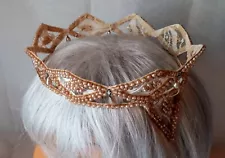 1940's Faux Pearl Tiara Crown. #T