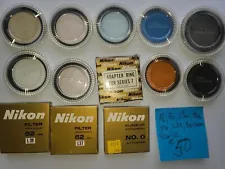 Nikon 52mm Filters 13 In Sale, Great Condition