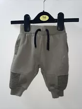 414# Primark Boy’s Khaki Green Joggers Size 0-3 Months *BABY CLOTHING SALE*