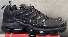 Nike Air Vapormax Plus Triple Black Anthracite 924453-004 Sneakers Men Sz 11