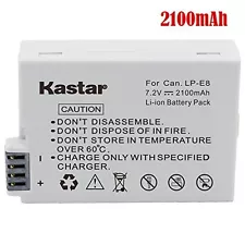 1x Kastar Battery for Canon LP-E8 LPE8 EOS 550D 600D 700D Rebel T2i T3i T4i T5i