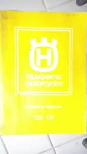 RARE Vintage Husqvarna Motorcycles Owners Manual CR125 from the late 70's (For: Husqvarna)