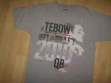 Tim Tebow Tee - Reebok 2010 NFL Football Draft Pick Quarterback Player T Shirt M