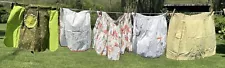 Lot of 5 Vintage Handmade Half Aprons