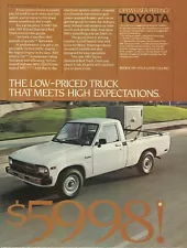 1983 Toyota Standard Bed Pickup Truck vintage print ad 80's advertisement a1