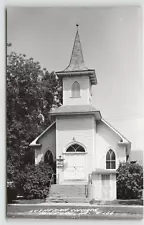 Postcard RPPC Lutheran Church in Milford, IA