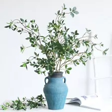 Artificial Flowers Weeping Fig Long Branch Plants Room Home Wedding Decorations