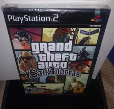 Grand Theft Auto San Andreas GTA Black Label NEW Sealed PlayStation 2 PS2 *READ*