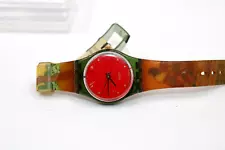 SWATCH SWISS AG 1993 402 CHINESE THEME Wrist Watch Untested DAMAGED BAND