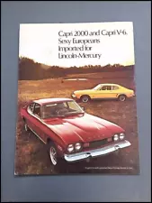 1973 Ford Capri Mercury 12-page Vintage Car Sales Brochure Catalog