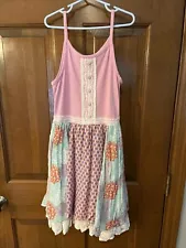 Matilda Jane Tank Dress Size 12 EUC Paint By Numbers Lace Twirly