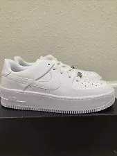 Women’s Size 12 - Nike Air Force 1 Sage Low Triple White 2018 Men’s Size 10.5