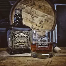 Jack Daniels X Eric Church Single Barrel Logo Rocks Glass NO LIQUID INCLUDED