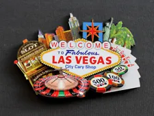 LAS VEGAS Tourism Travel Souvenir Art 3D Woodiness Fridge Magnet For Decoration