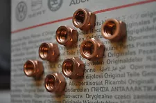 VW OEM set of copper coated exhaust nuts *NEW* Mk1 Mk2 Mk3 NOS (For: 1983 Volkswagen Rabbit)