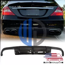 For 2005-2011 Mercedes C219 W219 CLS55 CLS63 AMG Style Carbon Fiber Diffuser