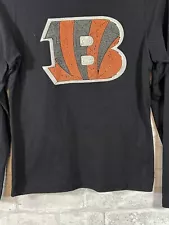 NFL Shop For Her Cincinnati Bengals Long Sleeve Embossed Bling T-shirt Sz Small