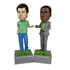 2 Psych Talking Bobble Heads Shawn and Gus Sound Works No Box GREAT CONDITION