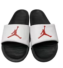 Jordan Break Slides Mens Size 12 Red White black