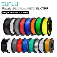 SUNLU High Speed PLA Glow Matte META PLA+ Dual/Tri SILK PETG ABS TPU Filament