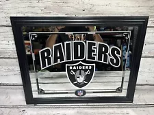 Oakland Raiders Spell Out Logo NFL Memory Company 2009 Wall Hanging Mirror Sign