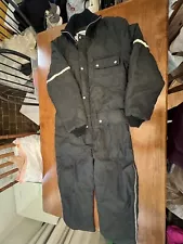 Raven Mens Snowmobile Suit Insulated Belted Black Size Large.EUC