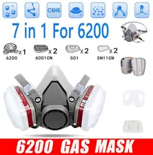 6200 Gas Mask Body For Spray Paint Decoration Chemical Respirator Protect Toxic