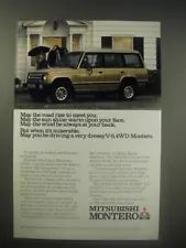 1990 Mitsubishi Montero Ad - May the road rise to meet you