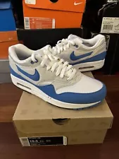 Nike Air Max 1 QS Varsity Blue Neutral Gray White 2009 378830-141 sz 10.5