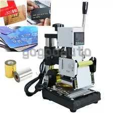 220V Hot Foil Stamping Machine PVC Gift VIP Card Embosser Bronzing Clearance