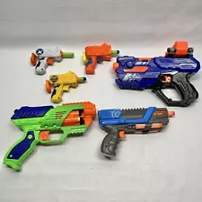 Lot Of 6 Toy Foam Dart Blaster Guns w/ Darts Ammo