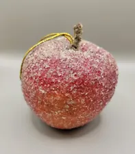 New ListingBeautiful Red Sugared Sparkle Apple Fruit Christmas Tree Ornament
