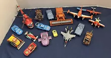 Disney Pixar Cars Planes Die Cast Toys - Lot Of 17 Vehicles