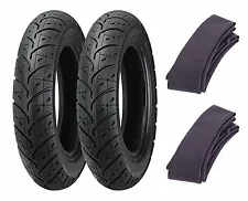 (2) Kenda 2.50-10 K329 Tires & Tubes Honda SB50 EliteE/NQ50 Spree & Yamaha Razz (For: Yamaha)