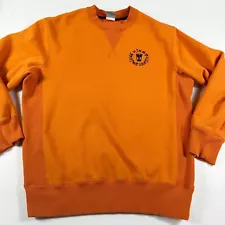 Nike SB Skateboarding Sweatshirt Size Large Stecyk Orange Black Logo Skate