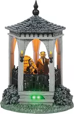 Resin,The Addams Family Village Gazebo at Moonlight Lit Building, 6.89 Inch, Mul