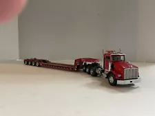 Sword 1/50 scale Kenworth T800W 4 axle day cab with Rogers low boy flip axle