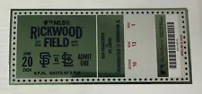 COMMEMORATIVE TICKET-MLB RICKWOOD FIELD-GIANTS VS. CARDINALS 6/20/2024