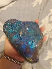 Chalcopyrite Peacock Ore 6 Pounds 6 Oz 6x6x3 Inches Roughly