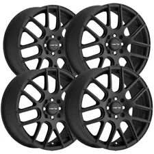 (4) Vision 426 Cross 14x5.5 4x100/4x4.5" +38mm Matte Black Wheels Rims 14" Inch