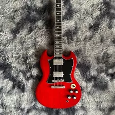 Angus Young Custom shop red SG Electric Guitar chrome hardware shipping quickly